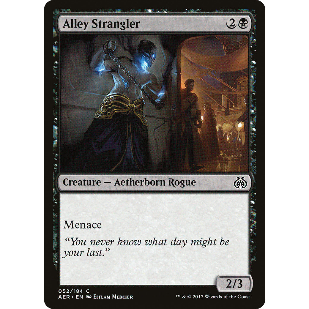 Alley Strangler (Aether Revolt) Light Play Foil