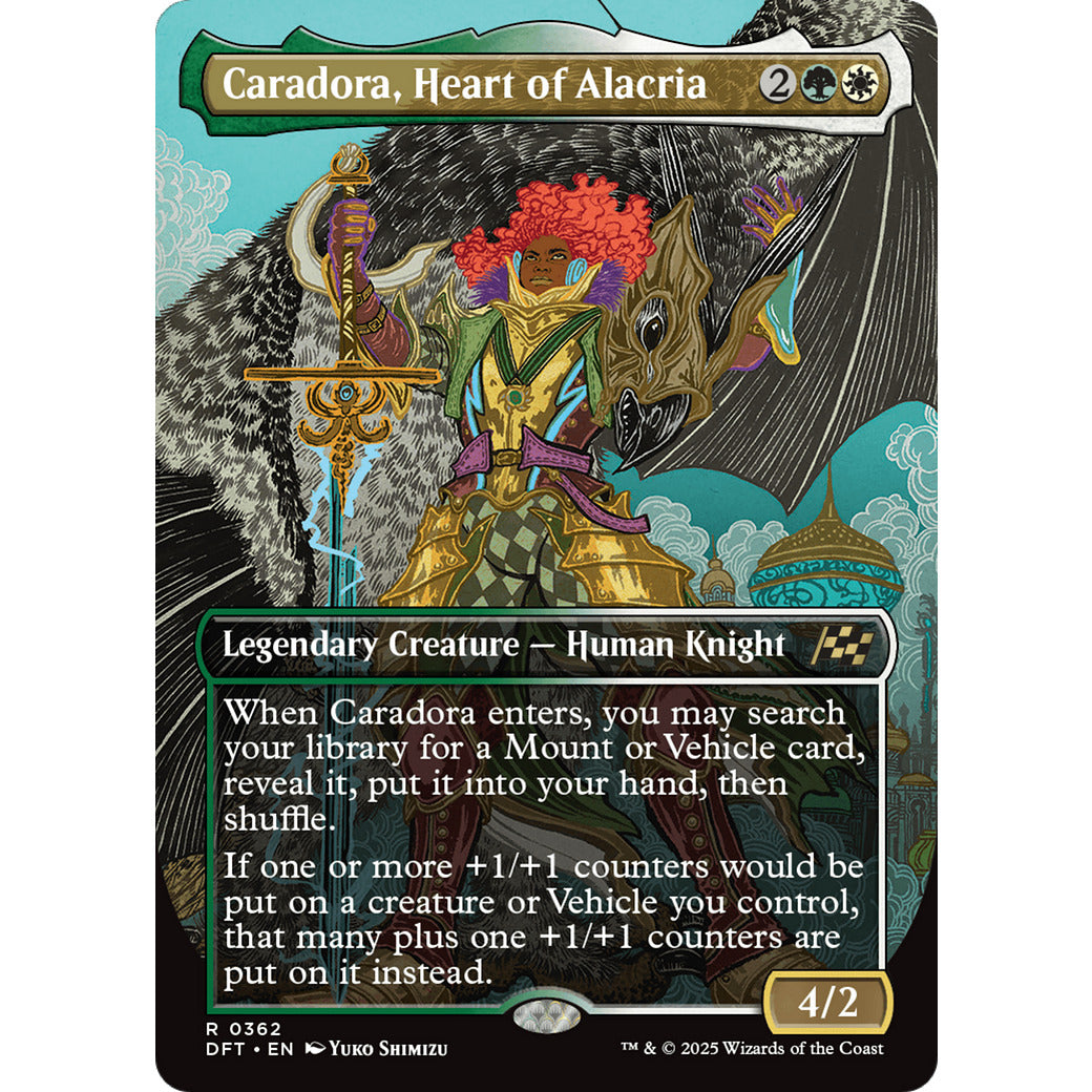 Caradora, Heart of Alacria (Borderless) (Aetherdrift) Near Mint