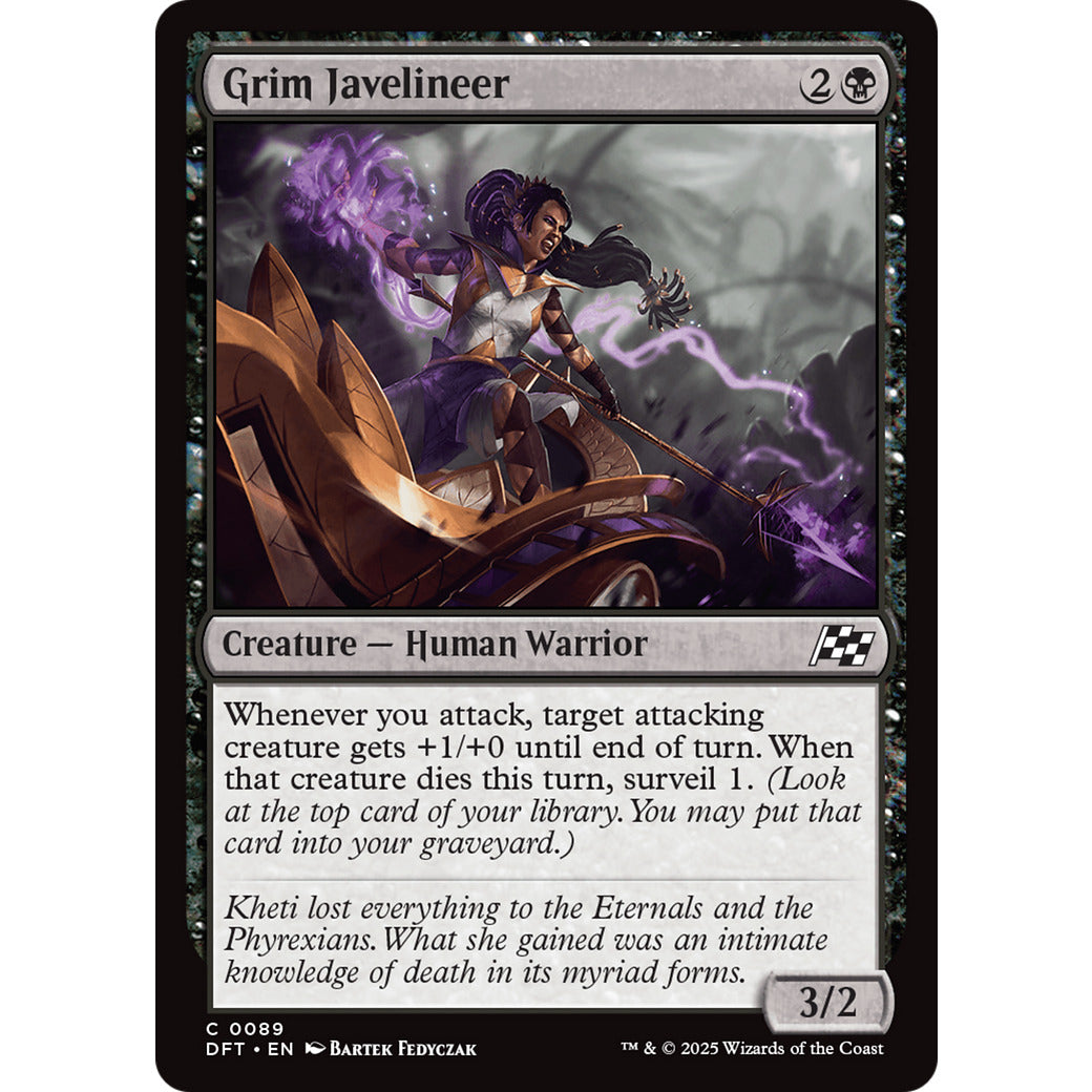 Grim Javelineer (Aetherdrift) Light Play Foil