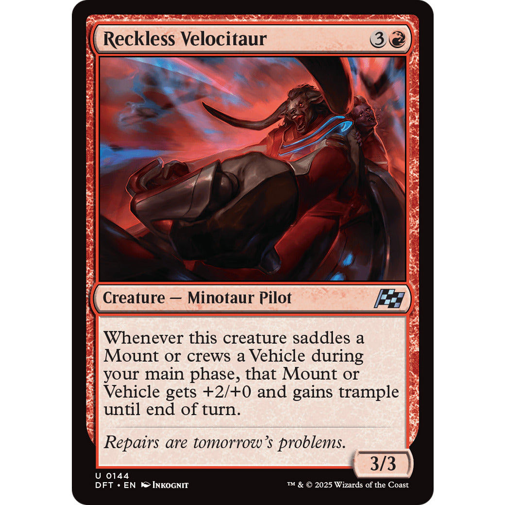 Reckless Velocitaur (Aetherdrift) Near Mint Foil