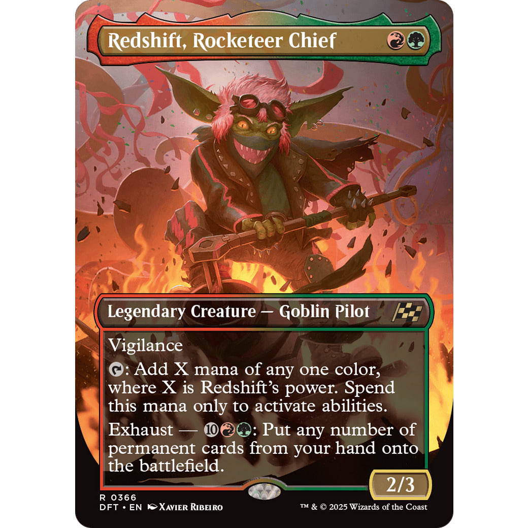 Redshift, Rocketeer Chief (Borderless) (Aetherdrift) Near Mint