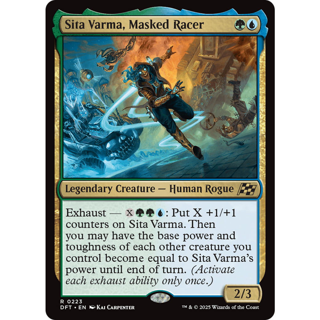 Sita Varma, Masked Racer (Aetherdrift) Near Mint Foil