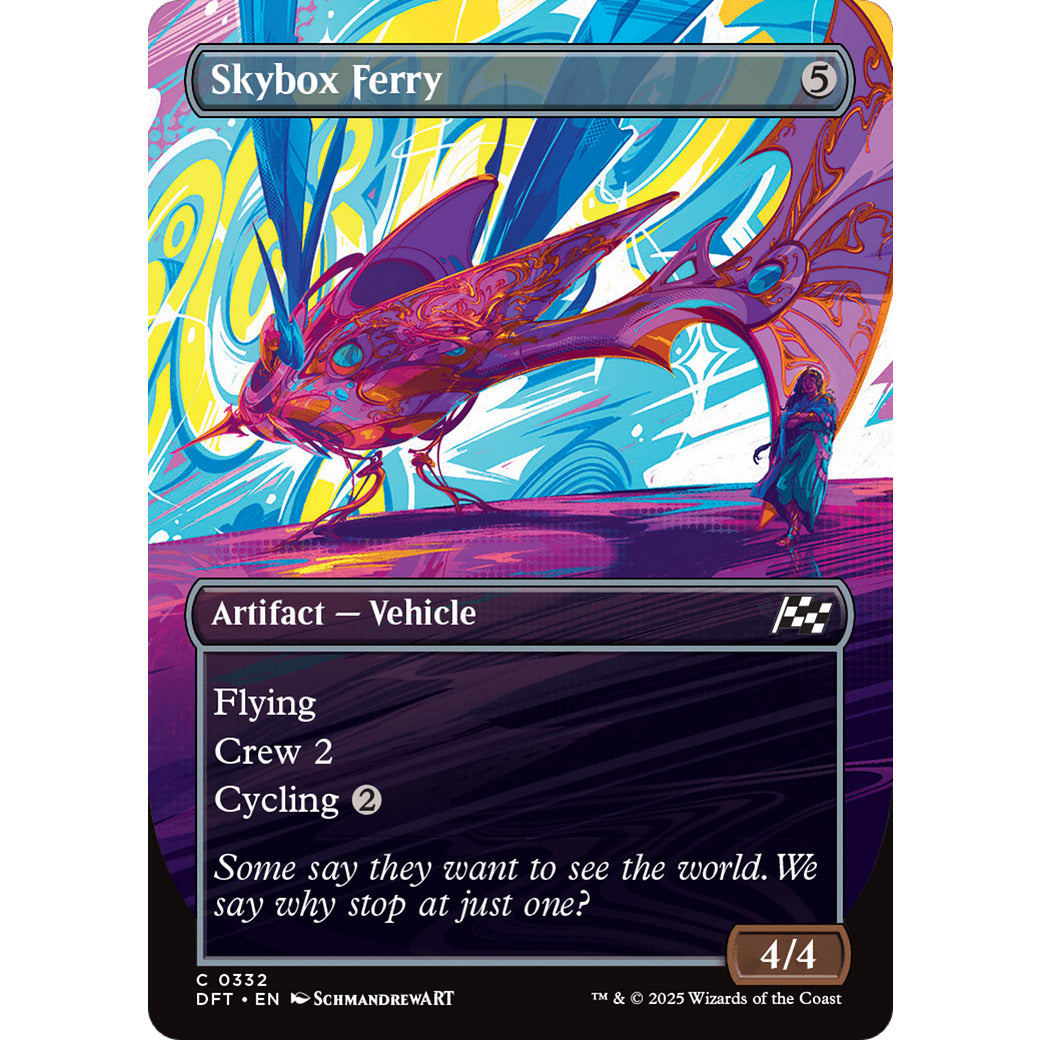 Skybox Ferry (Borderless) (Aetherdrift) Near Mint Foil