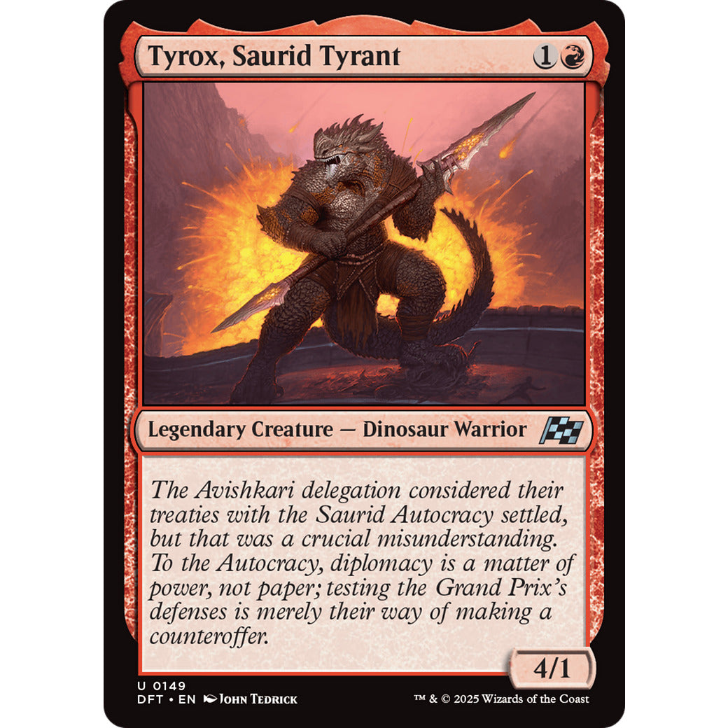 Tyrox, Saurid Tyrant (Aetherdrift) Near Mint Foil