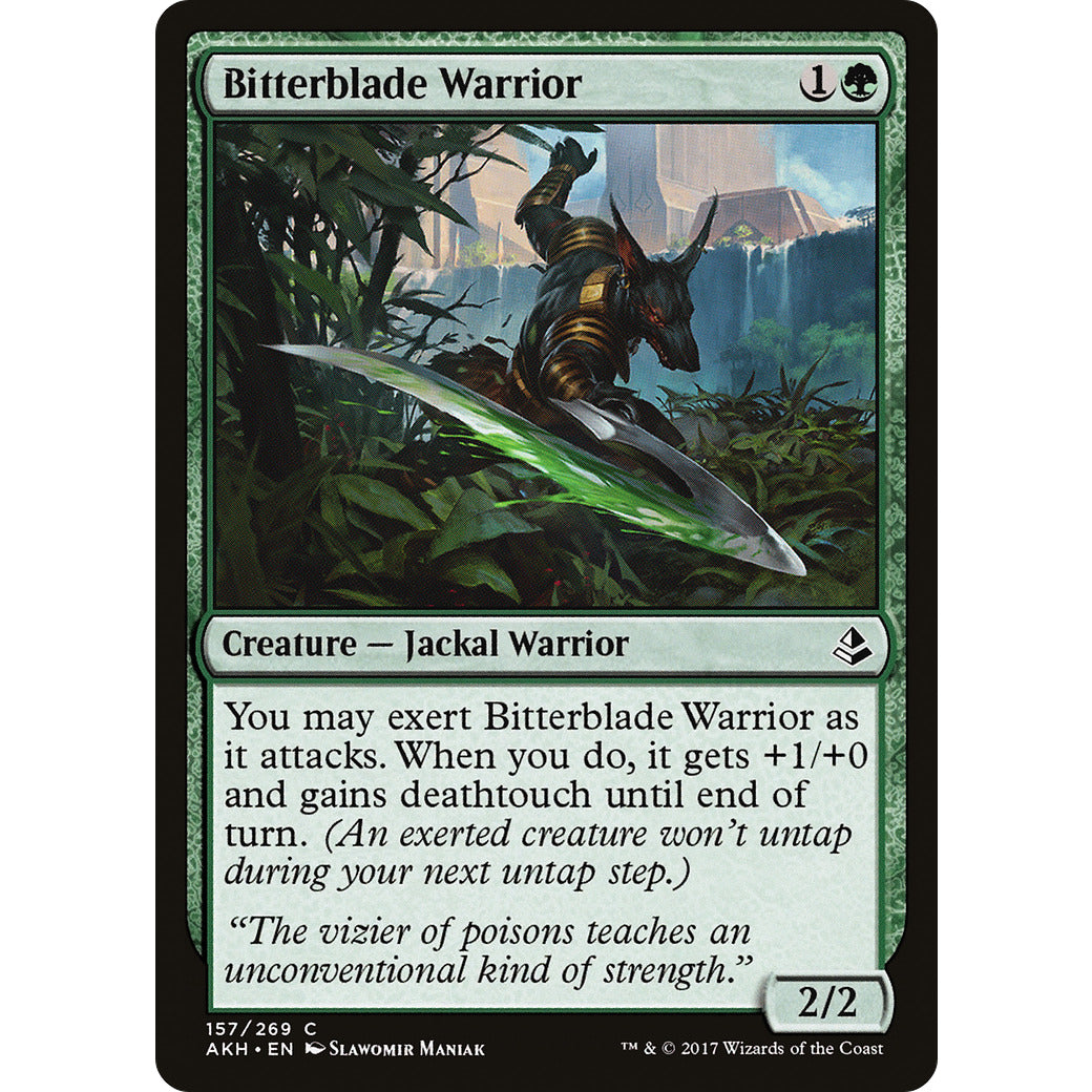 Bitterblade Warrior (Amonkhet) Light Play Foil