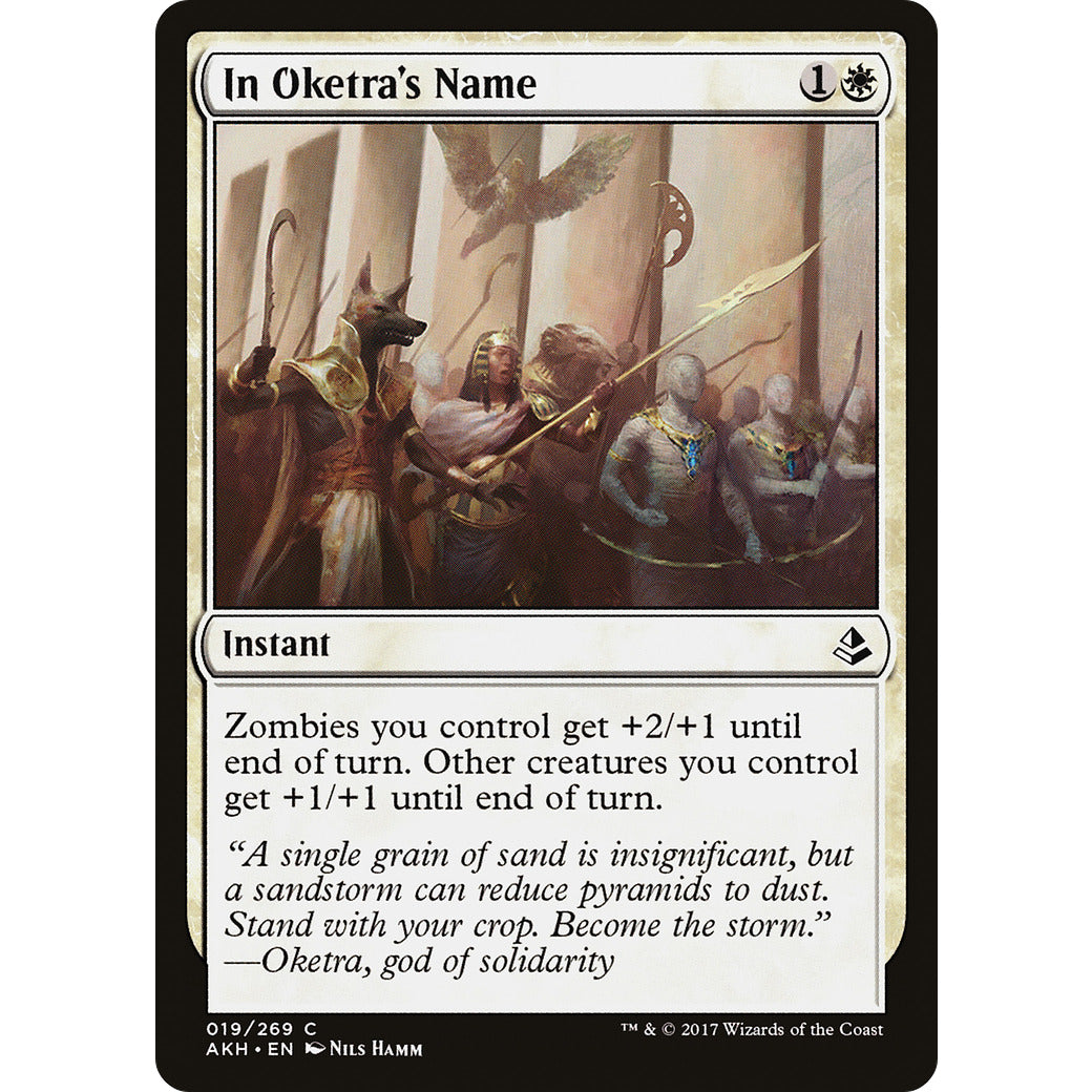 In Oketra's Name (Amonkhet) Light Play Foil