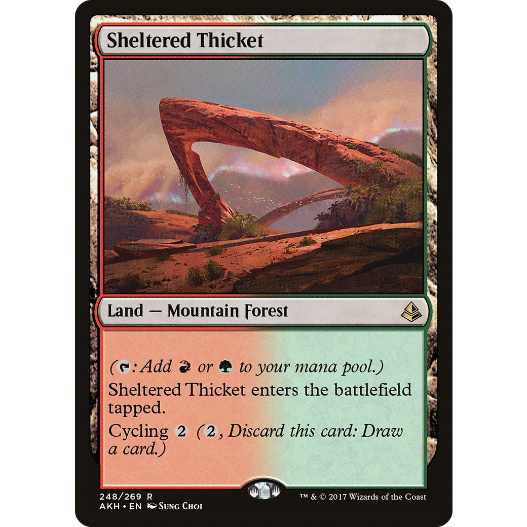 Sheltered Thicket (Amonkhet) Light Play