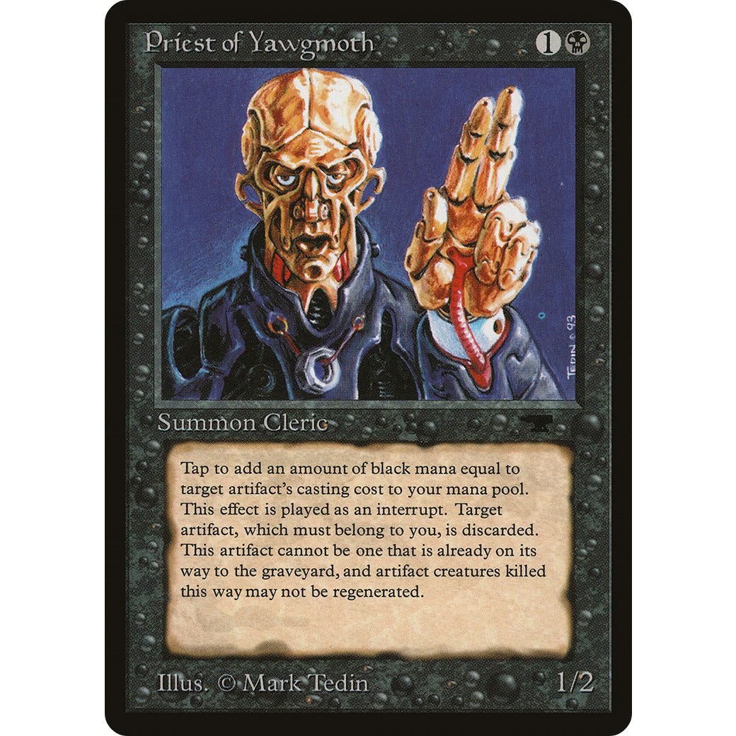 Priest of Yawgmoth (Antiquities) Light Play