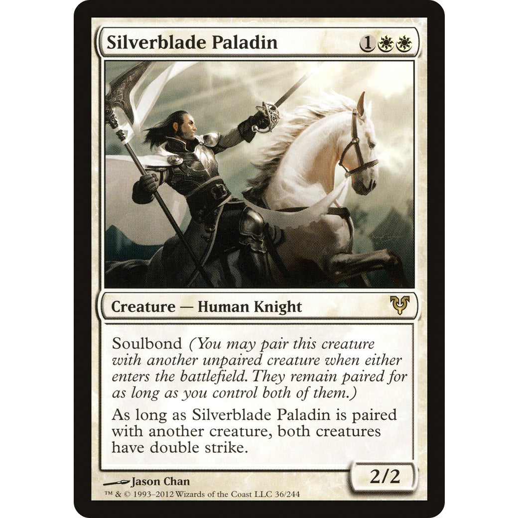 Silverblade Paladin (Avacyn Restored) Light Play