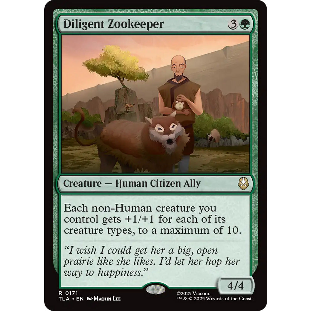 Diligent Zookeeper (Avatar: The Last Airbender) Near Mint Foil