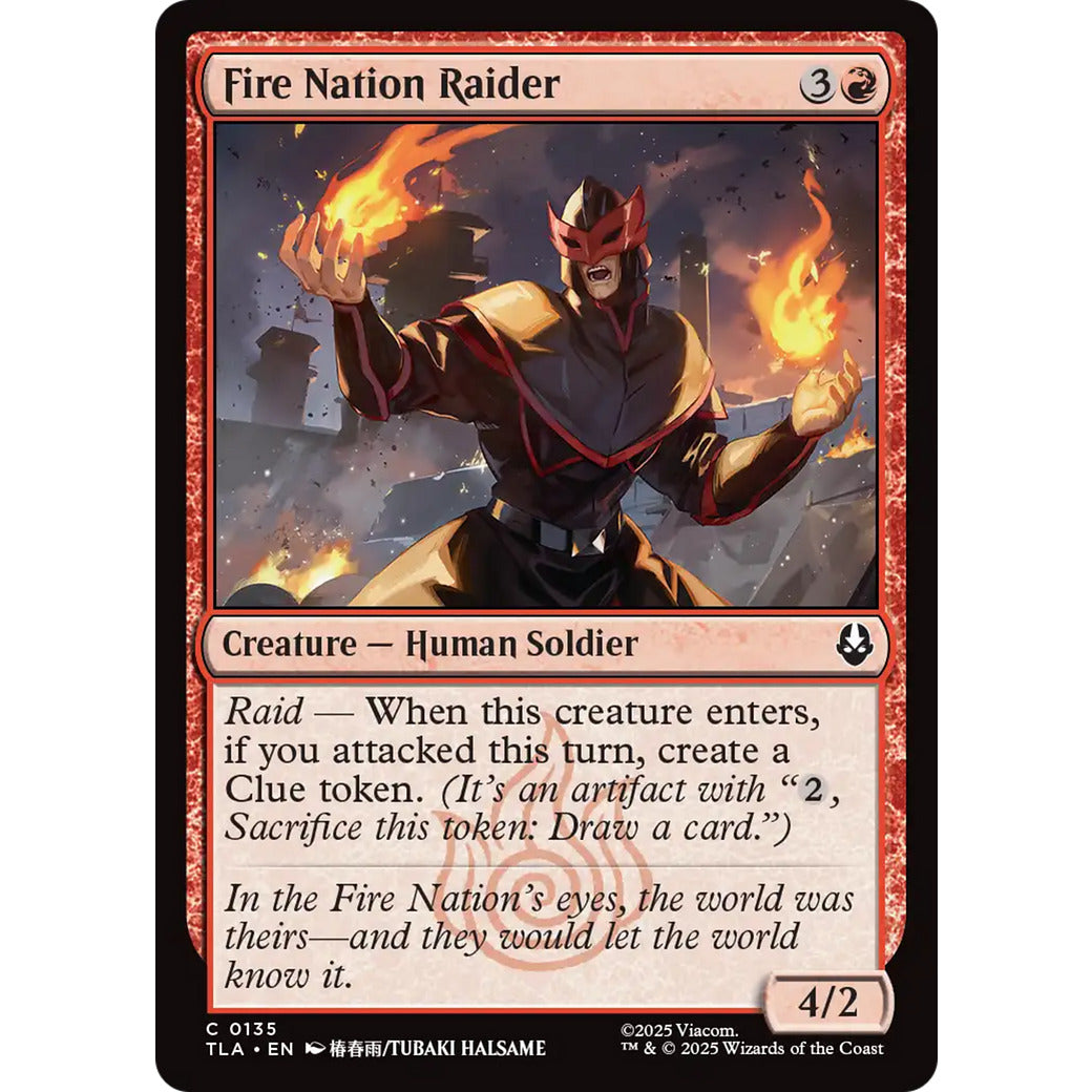 Fire Nation Raider (Avatar: The Last Airbender) Near Mint Foil