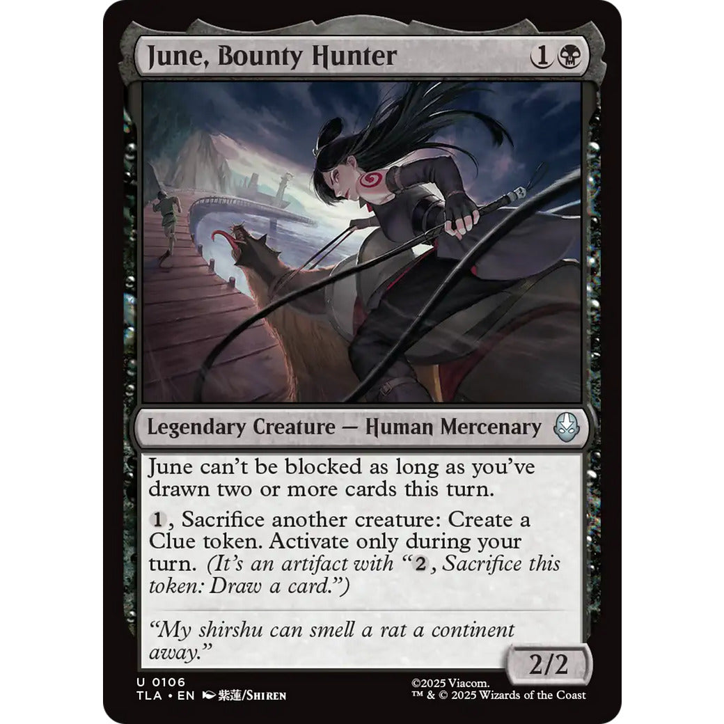 June, Bounty Hunter (Avatar: The Last Airbender) Near Mint Foil