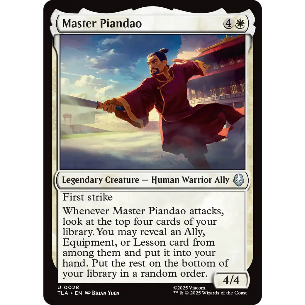 Master Piandao (Avatar: The Last Airbender) Near Mint Foil