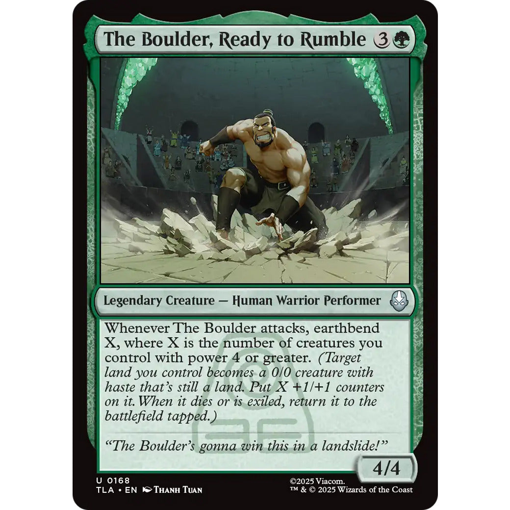 The Boulder, Ready to Rumble (Avatar: The Last Airbender) Near Mint Foil