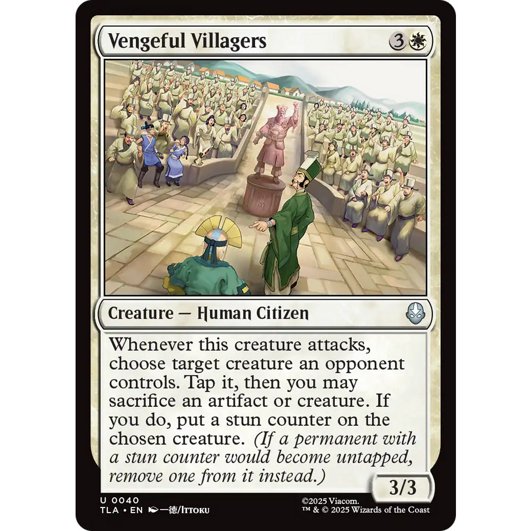 Vengeful Villagers (Avatar: The Last Airbender) Near Mint Foil