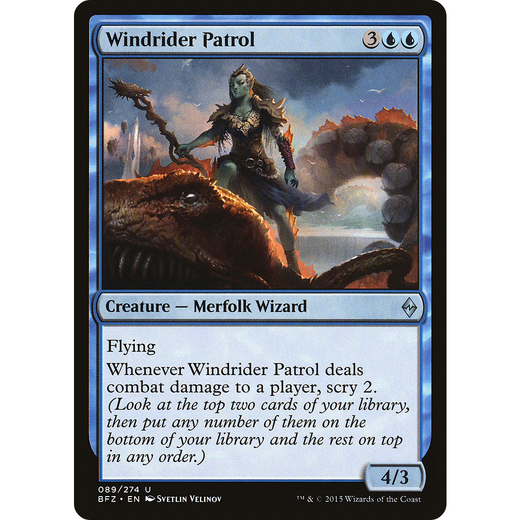 Windrider Patrol (Battle for Zendikar) Light Play Foil