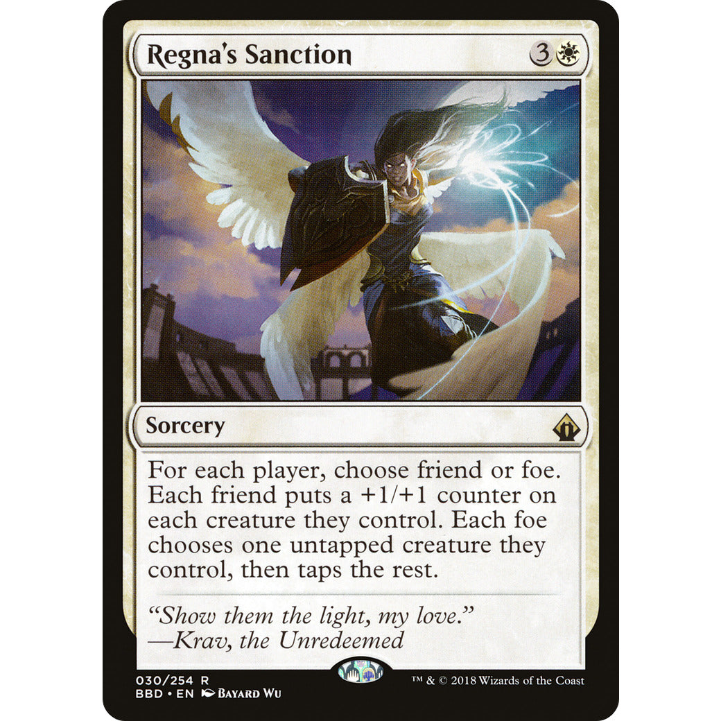 Regna's Sanction (Battlebond) Light Play