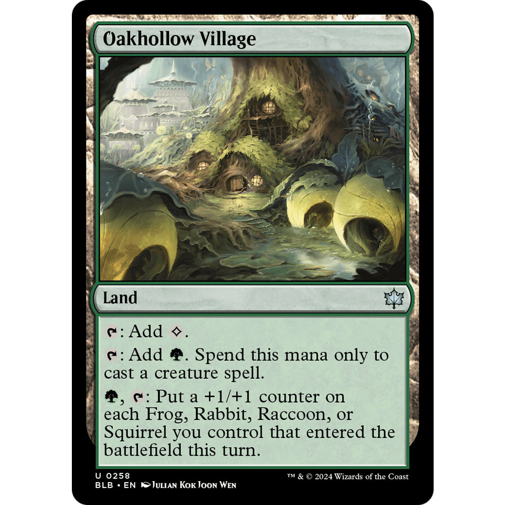 Oakhollow Village (Bloomburrow) Near Mint Foil