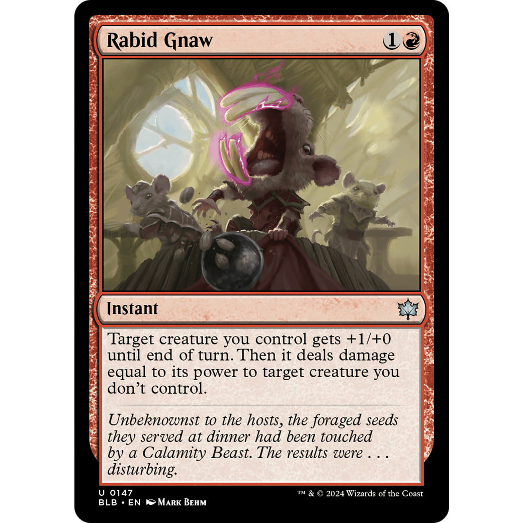 Rabid Gnaw (Bloomburrow) Near Mint Foil