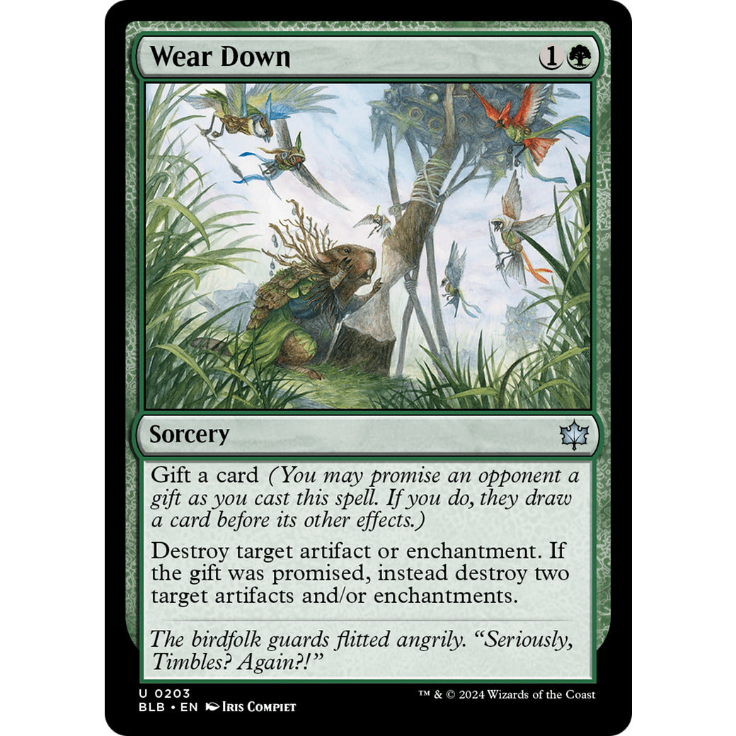 Wear Down (Bloomburrow) Near Mint Foil