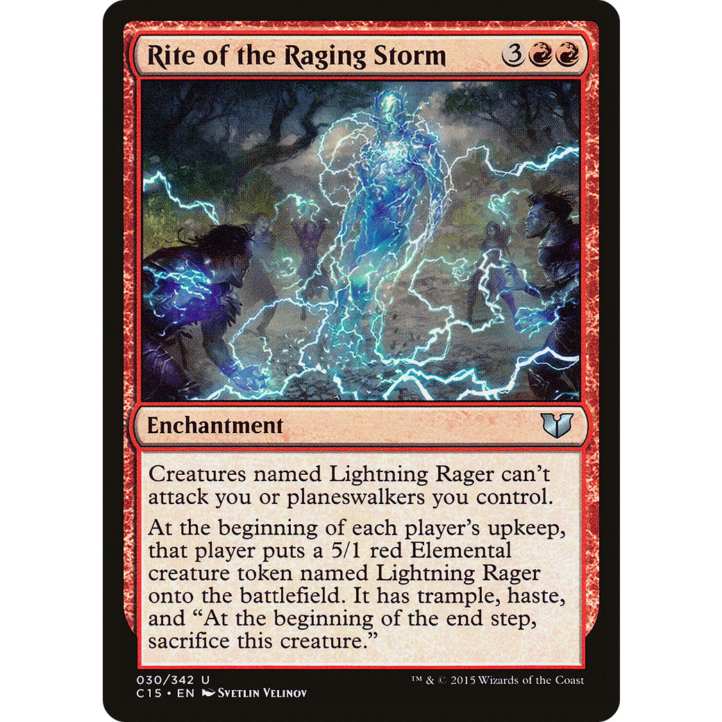 Rite of the Raging Storm (Commander 2015) Light Play