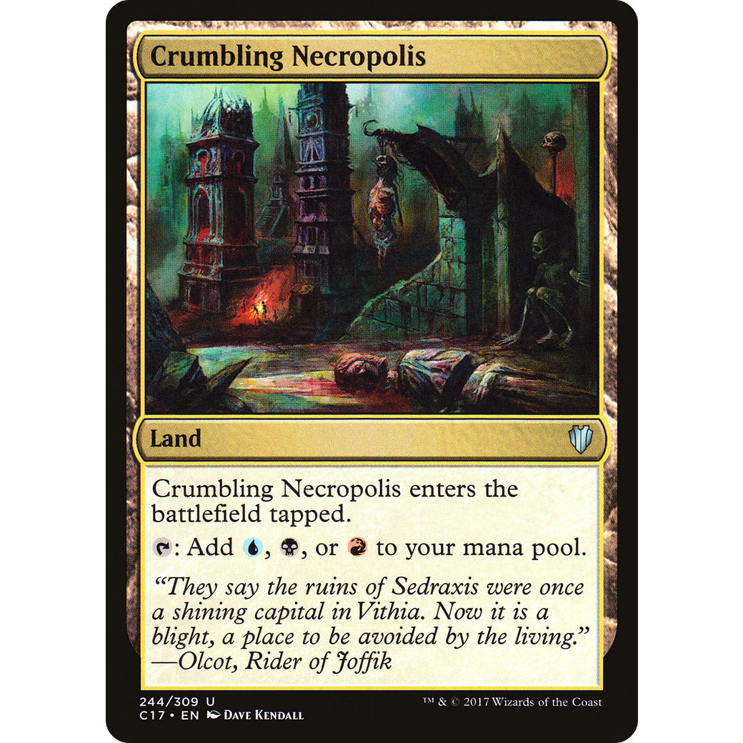 Crumbling Necropolis (Commander 2017) Light Play