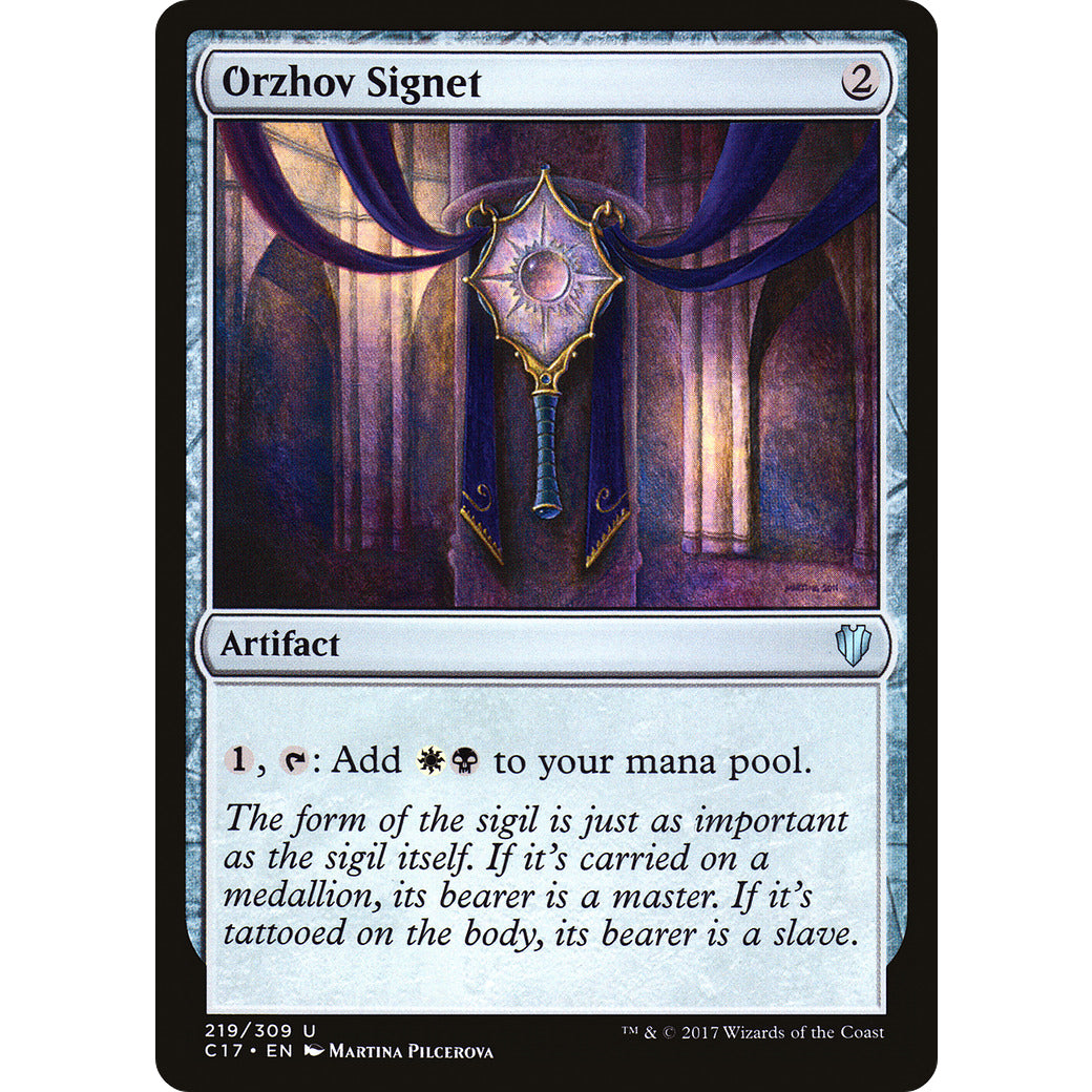 Orzhov Signet (Commander 2017) Light Play