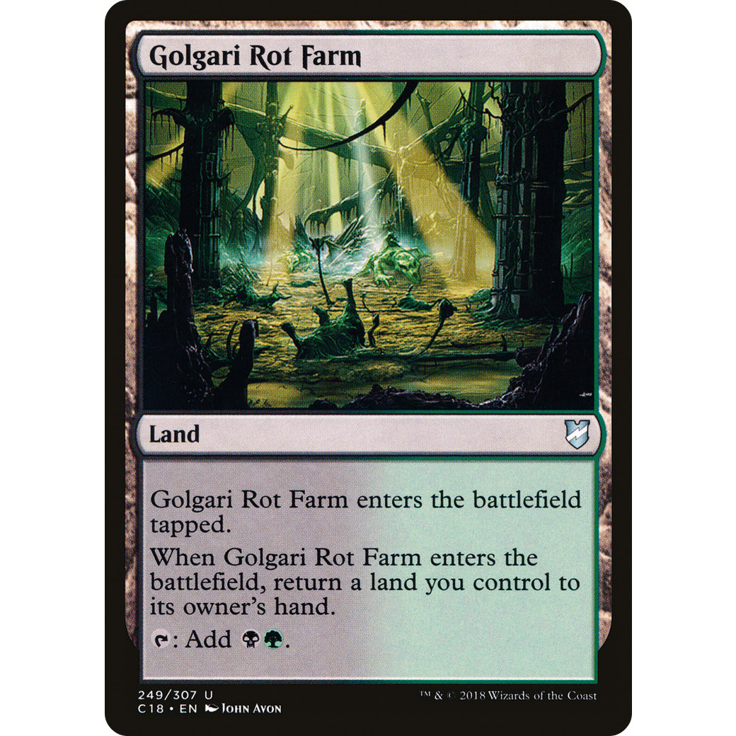Golgari Rot Farm (Commander 2018) Light Play