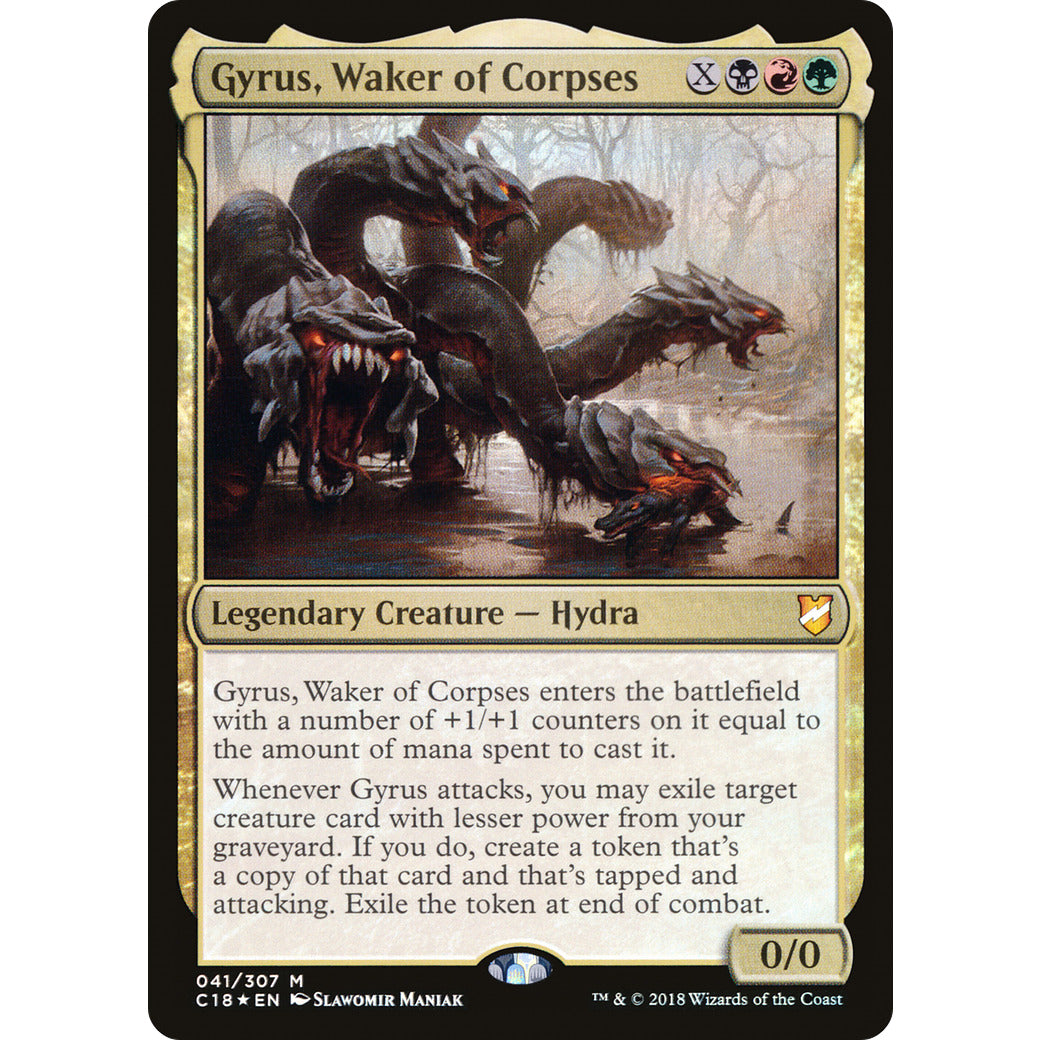Gyrus, Waker of Corpses (Commander 2018) Light Play Foil