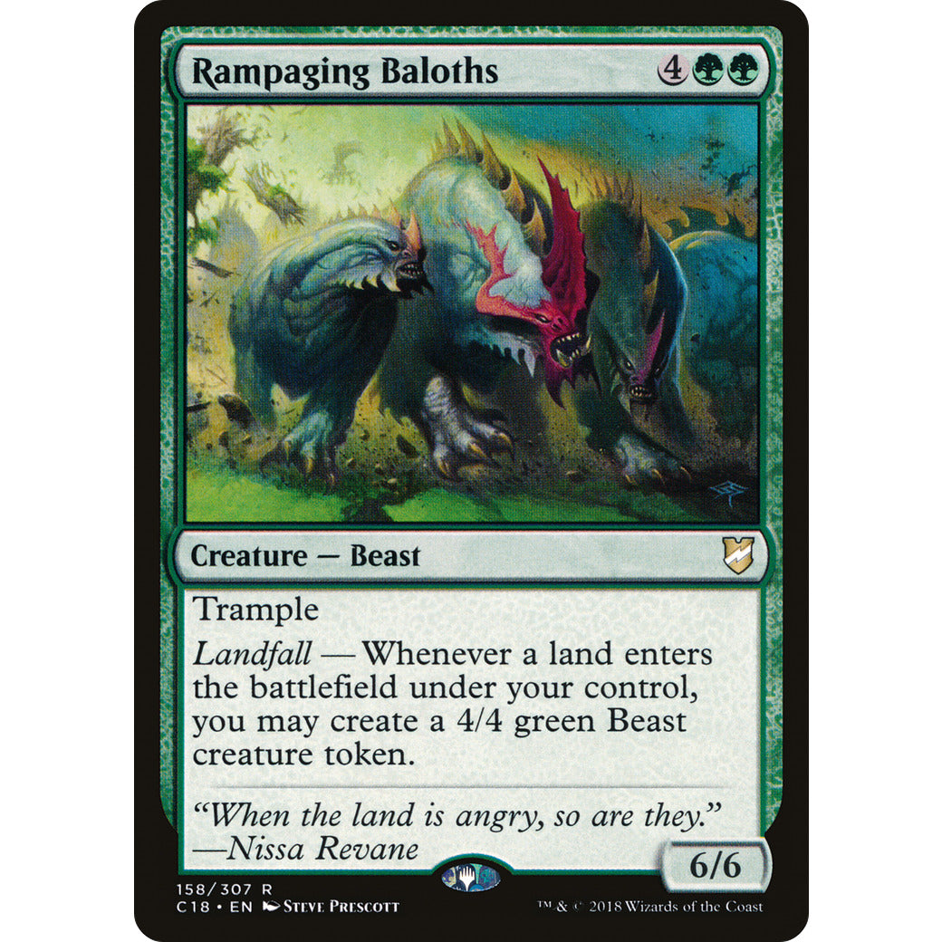 Rampaging Baloths (Commander 2018) Light Play