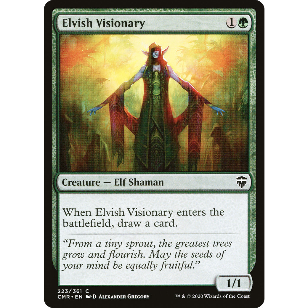 Elvish Visionary (Commander Legends) Light Play Foil
