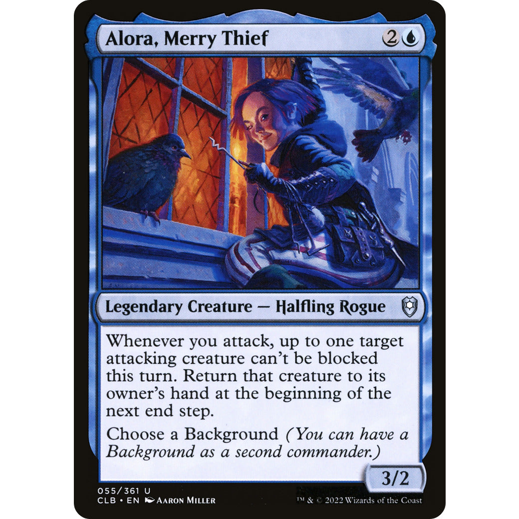 Alora, Merry Thief (Commander Legends: Battle for Baldur's Gate) Light Play Foil