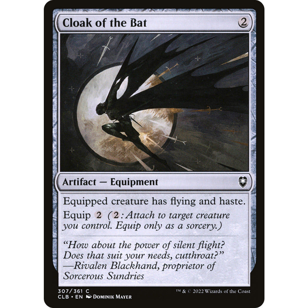 Cloak of the Bat (Commander Legends: Battle for Baldur's Gate) Light Play Foil