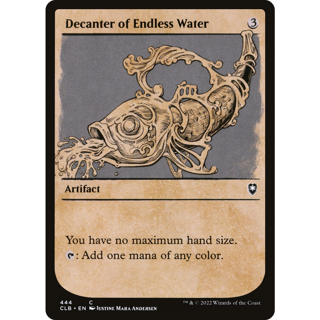 Decanter of Endless Water (Showcase) (Commander Legends: Battle for Baldur's Gate) Light Play