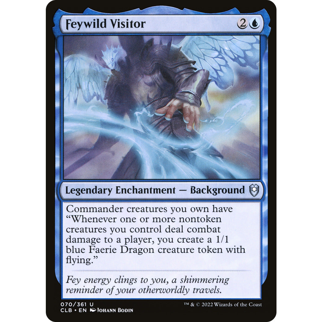 Feywild Visitor (Etched Foil) (Commander Legends: Battle for Baldur's Gate) Near Mint Foil