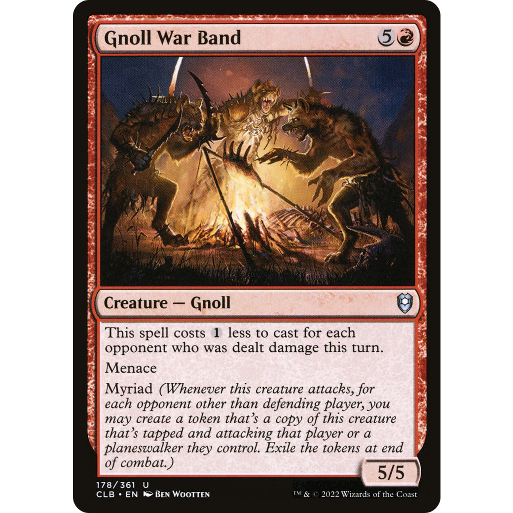 Gnoll War Band (Commander Legends: Battle for Baldur's Gate) Light Play Foil