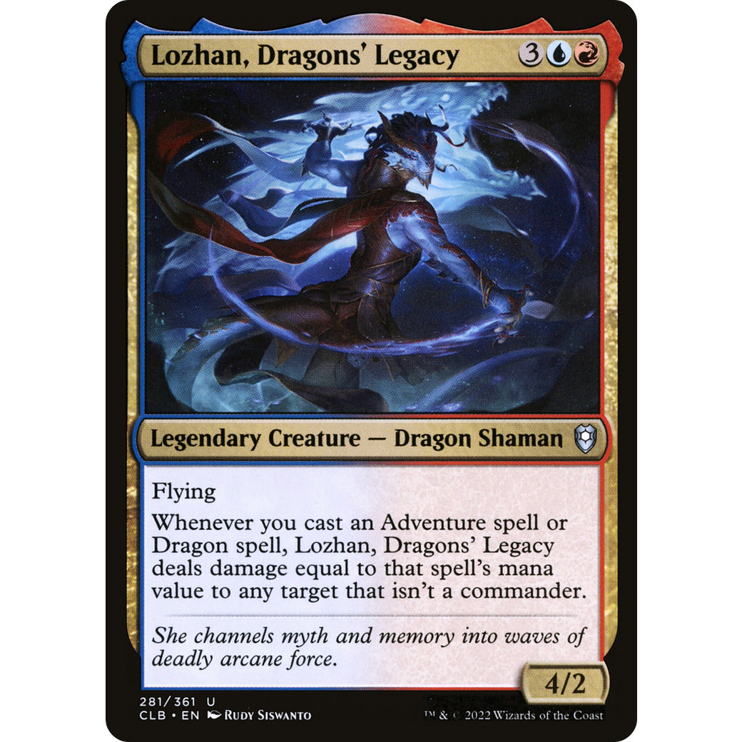 Lozhan, Dragons' Legacy (Commander Legends: Battle for Baldur's Gate) Light Play