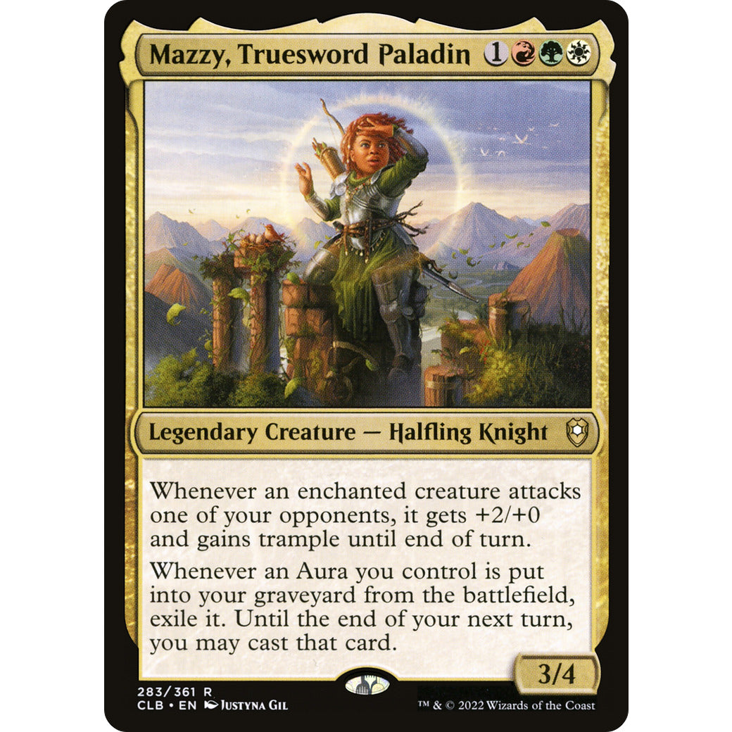 Mazzy, Truesword Paladin (Etched Foil) (Commander Legends: Battle for Baldur's Gate) Near Mint Foil
