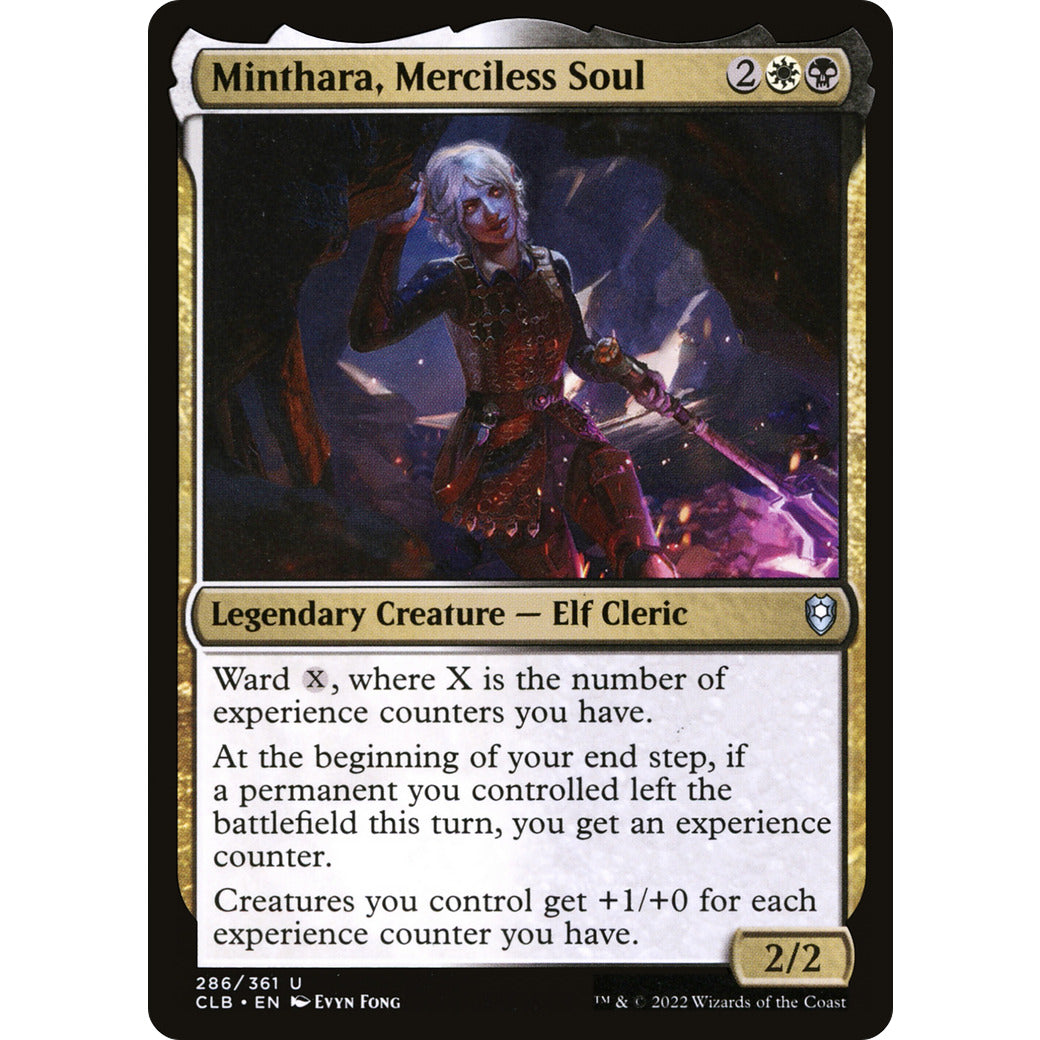 Minthara, Merciless Soul (Commander Legends: Battle for Baldur's Gate) Light Play