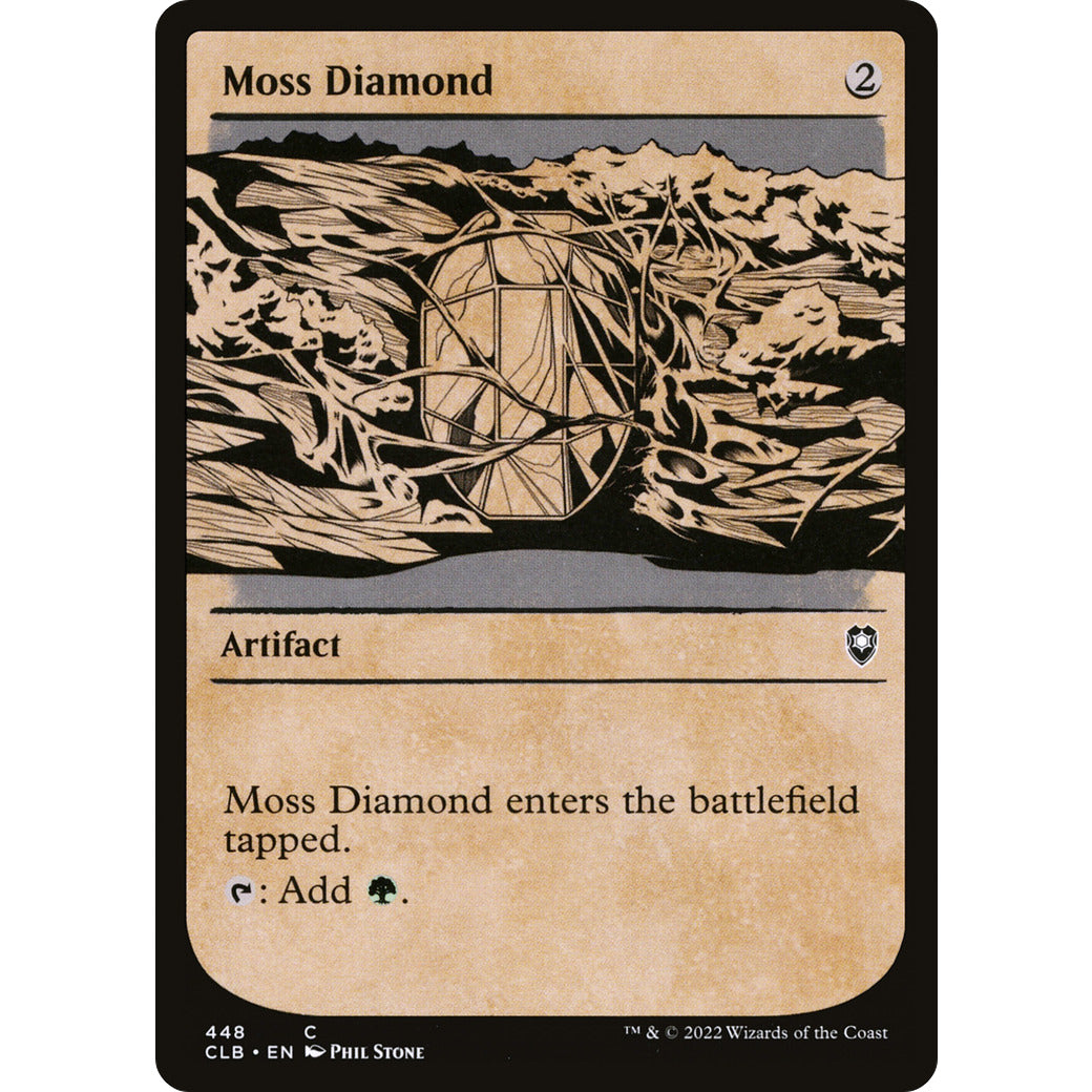 Moss Diamond (Showcase) (Commander Legends: Battle for Baldur's Gate) Light Play Foil