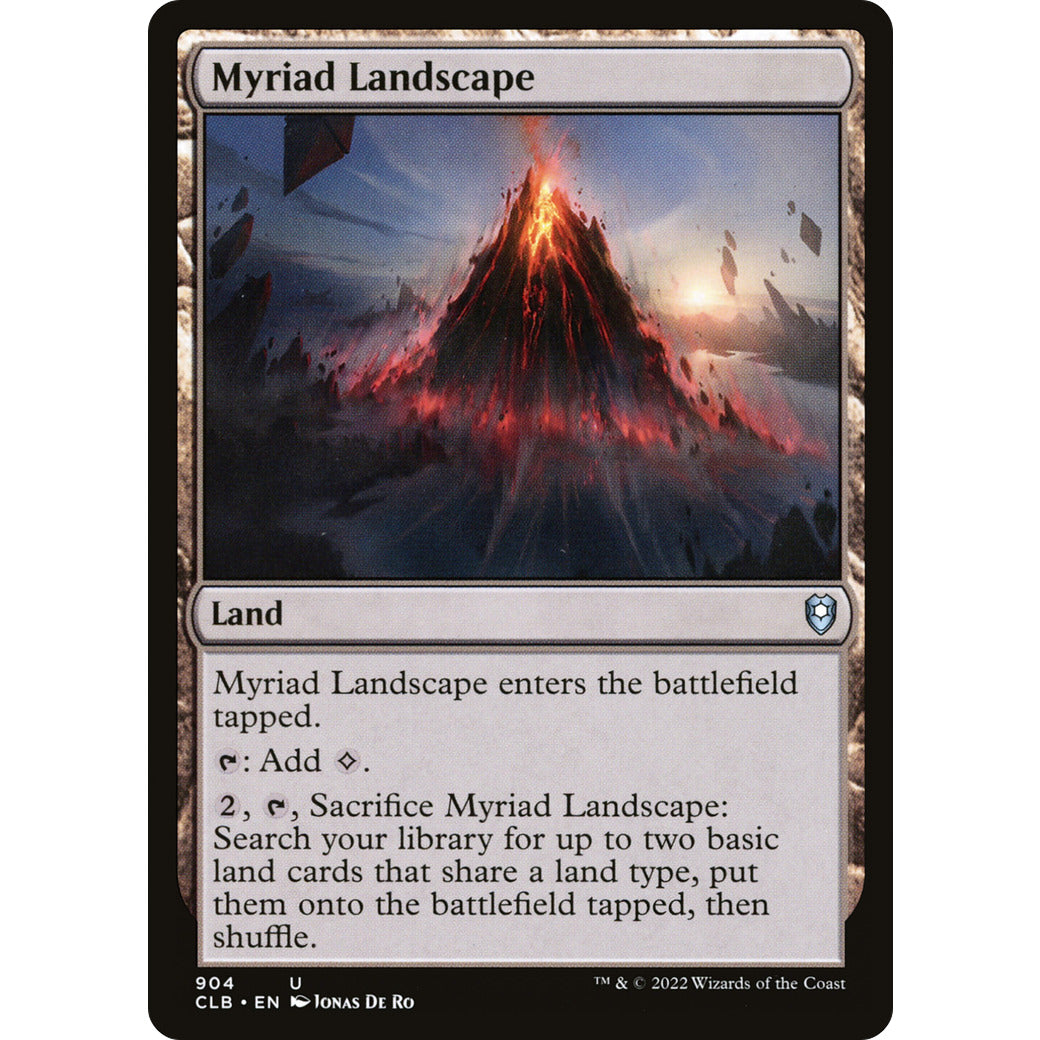 Myriad Landscape (Commander Legends: Battle for Baldur's Gate) Light Play