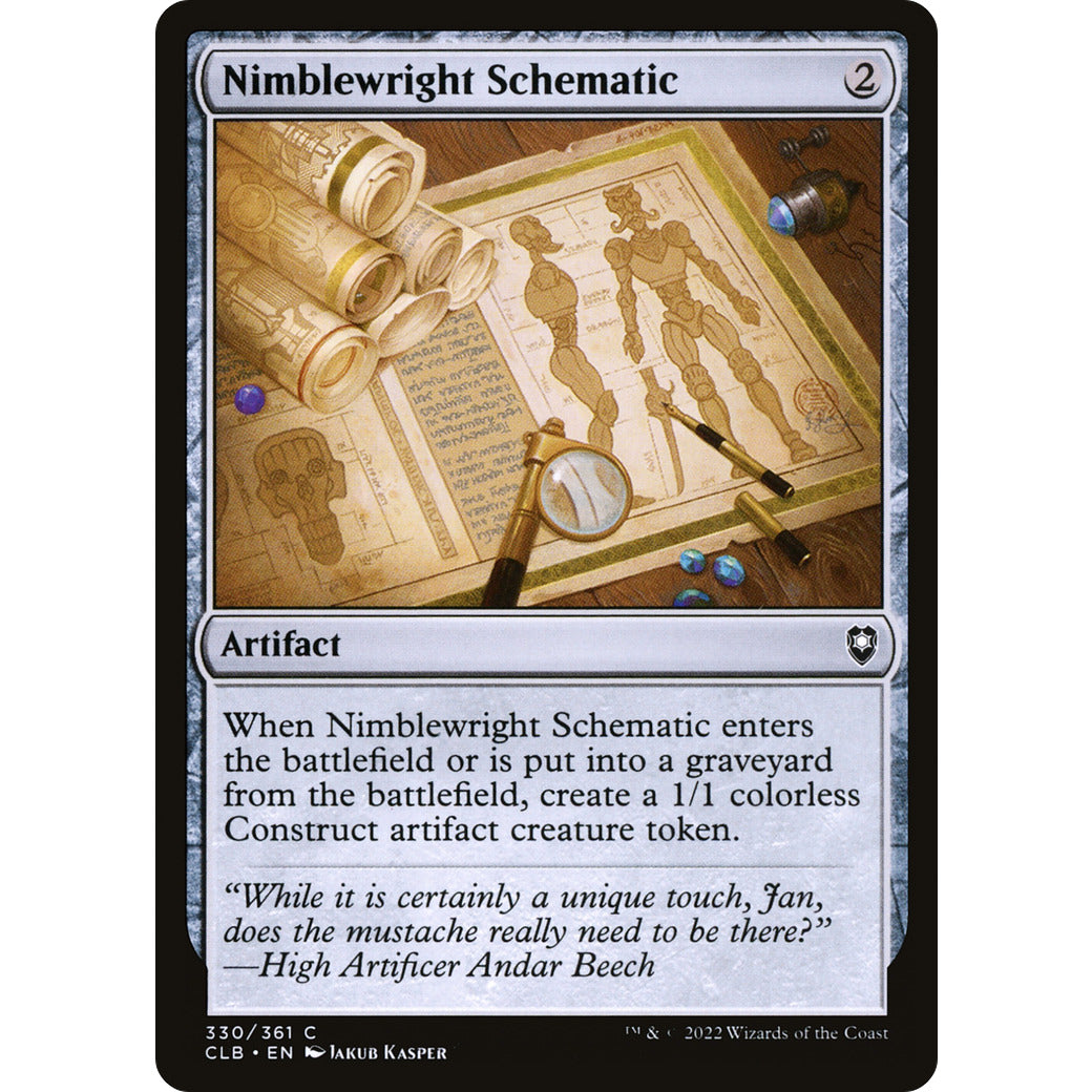 Nimblewright Schematic (Commander Legends: Battle for Baldur's Gate) Near Mint Foil