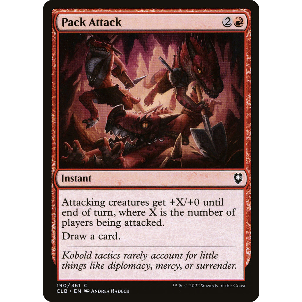 Pack Attack (Commander Legends: Battle for Baldur's Gate) Light Play Foil
