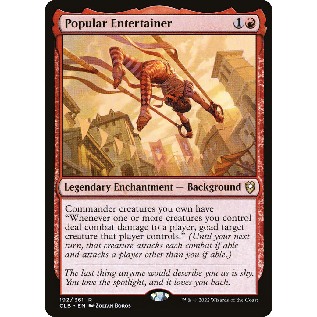Popular Entertainer (Etched Foil) (Commander Legends: Battle for Baldur's Gate) Near Mint Foil