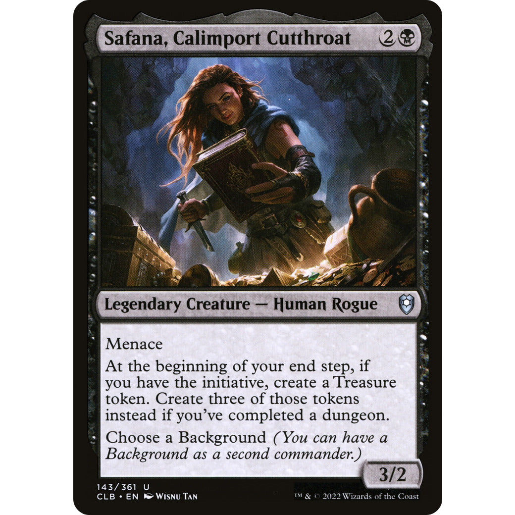 Safana, Calimport Cutthroat (Etched Foil) (Commander Legends: Battle for Baldur's Gate) Near Mint Foil