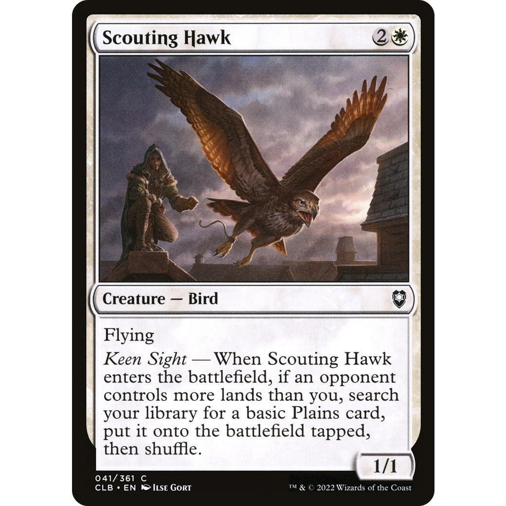 Scouting Hawk (Commander Legends: Battle for Baldur's Gate) Near Mint Foil
