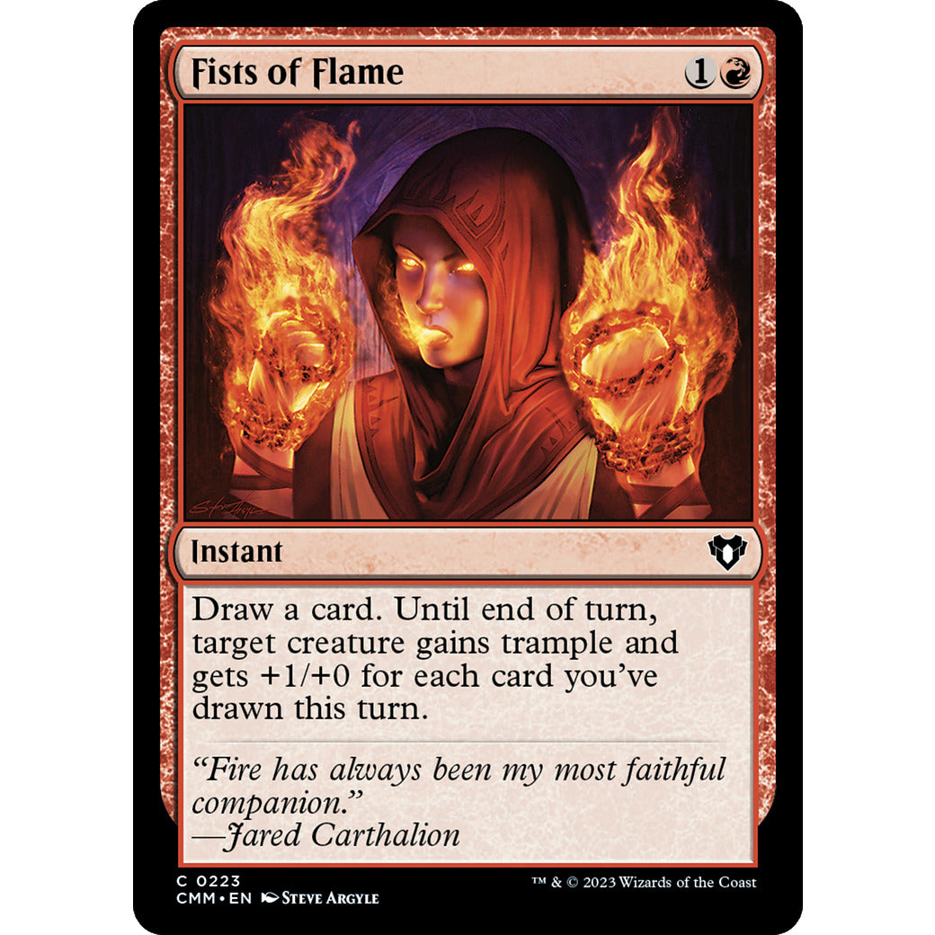 Fists of Flame (Commander Masters) Near Mint