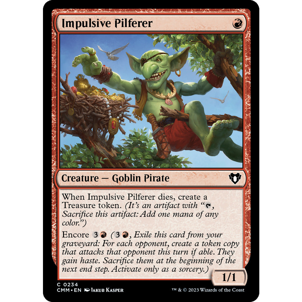 Impulsive Pilferer (Commander Masters) Near Mint