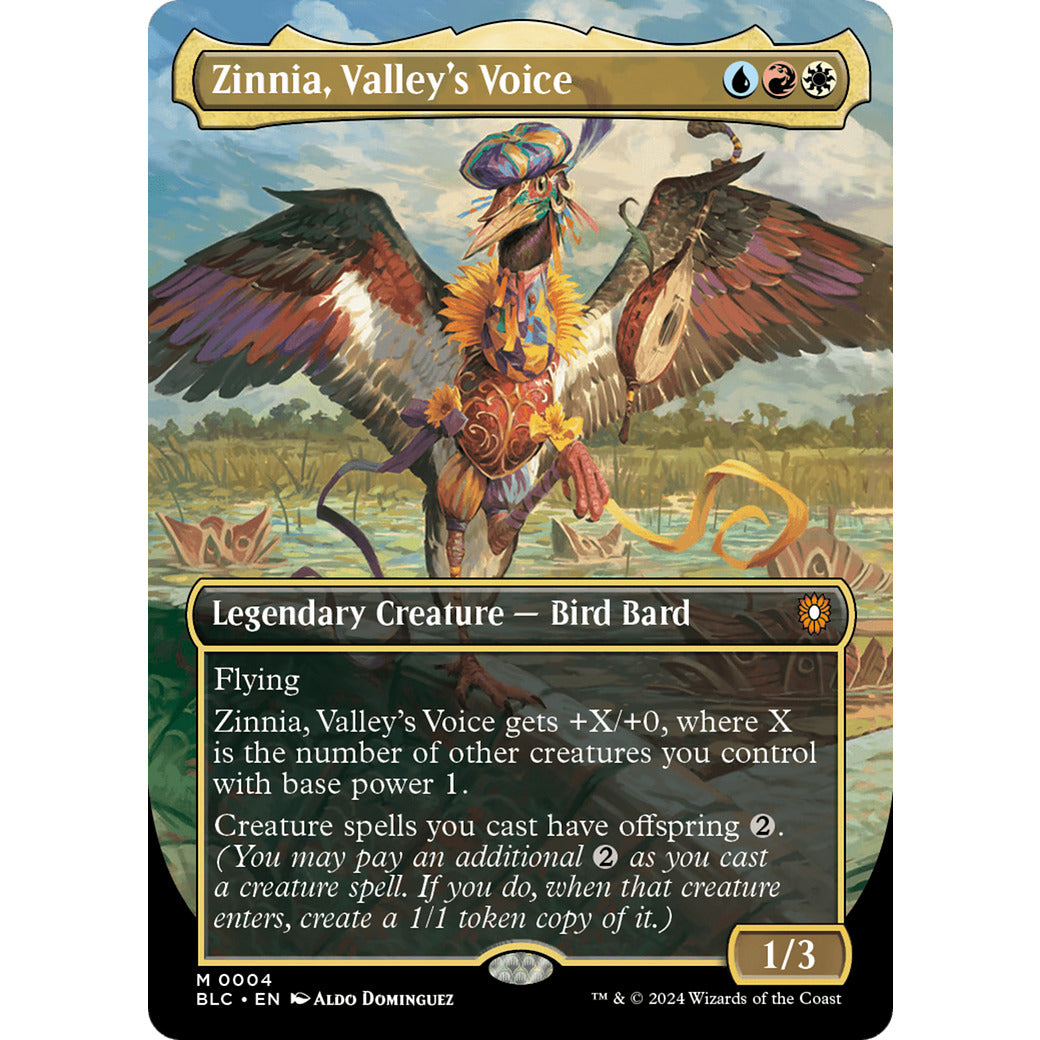 Zinnia, Valley's Voice (Borderless) (Commander: Bloomburrow) Near Mint