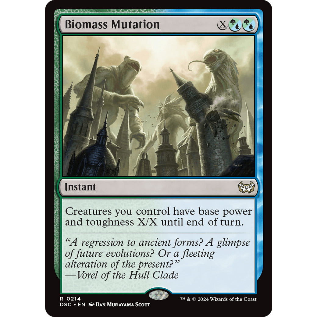 Biomass Mutation (Commander: Duskmourn: House of Horror) Light Play